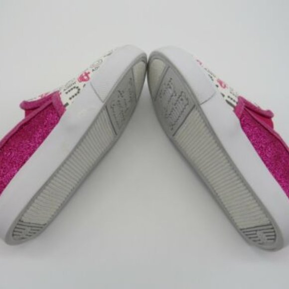 Juicy Couture* LiL Petaluma Sparkly Pink with White Soles Size~ 8M - Picture 10 of 11